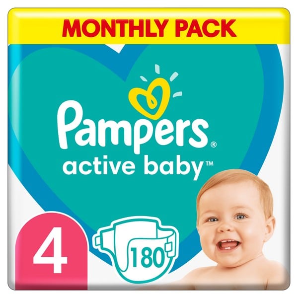 pamper active baby 4 174 szt