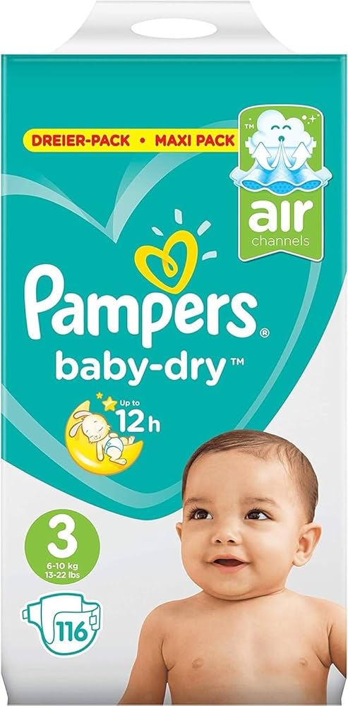 pampers baby dry 3 116sztuk