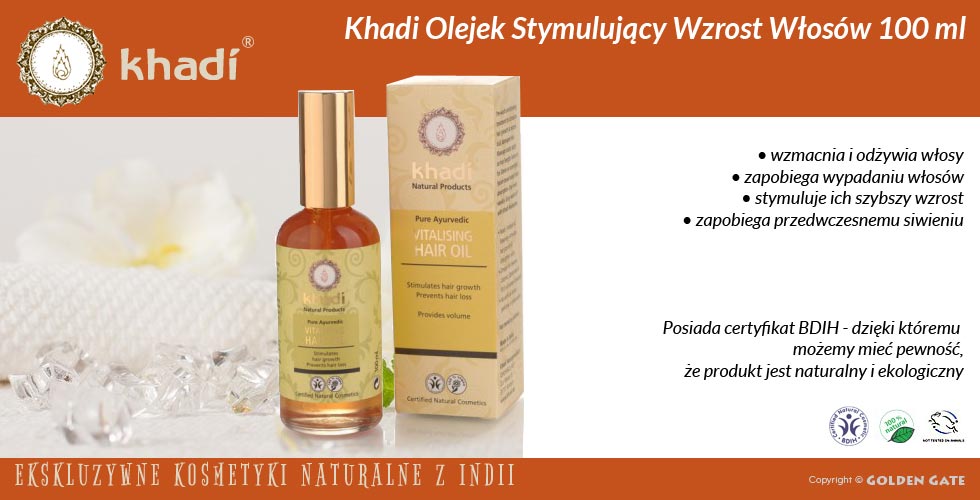 olejek do włosów khadi