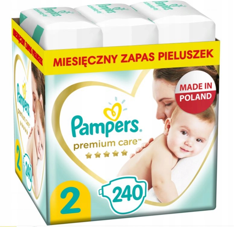 pampers premium care ile pieluszek na miesiąc