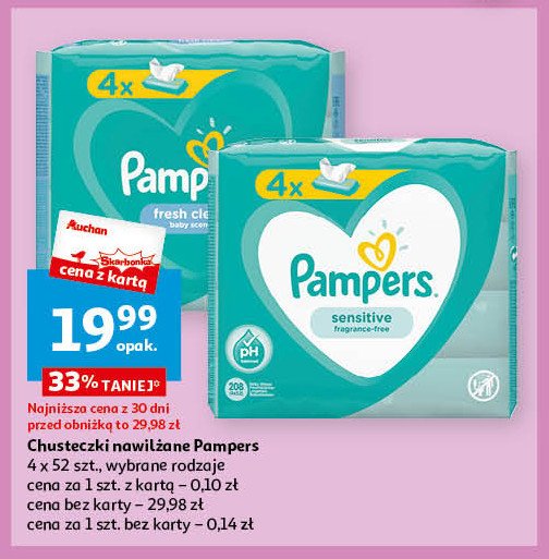 chusteczki nawilżające pampers promocje