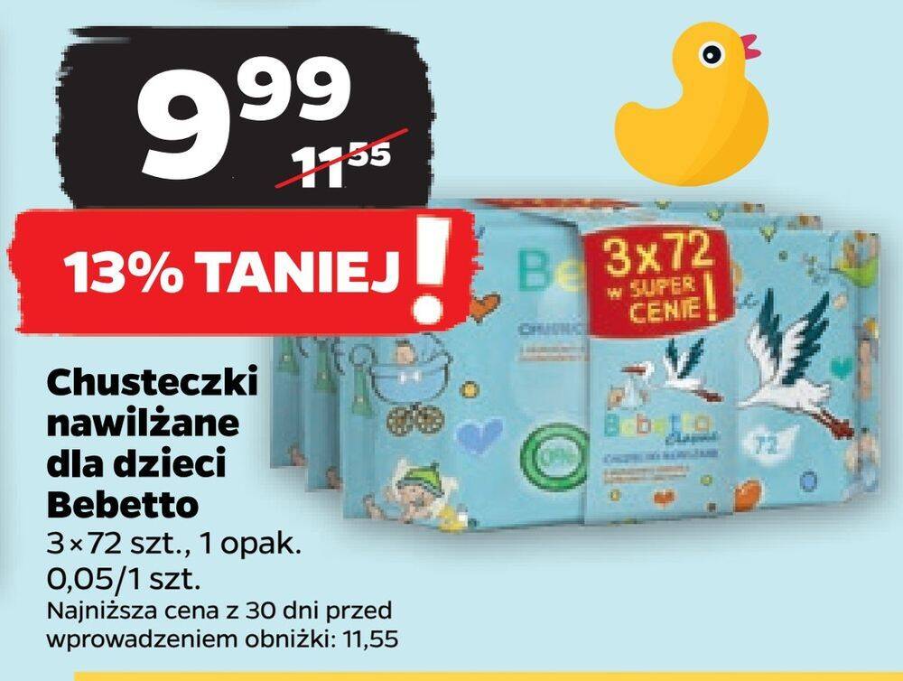 chusteczki nawilżane bebetto