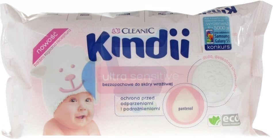 chusteczki nawilżane cleanic kindii ultra sensiive