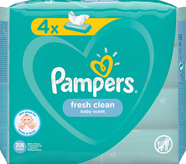 chusteczki nawilżane pampers naturally clean