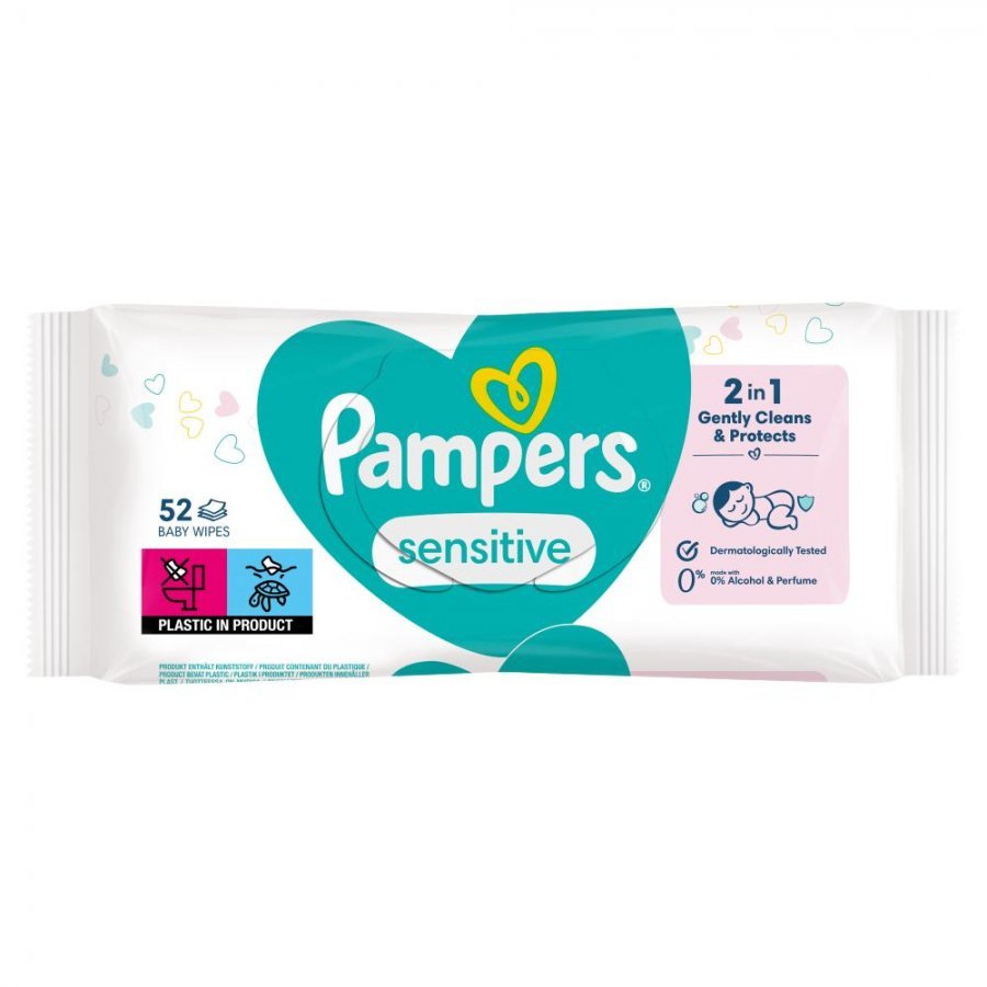 chusteczki pampers sensitive 12x52