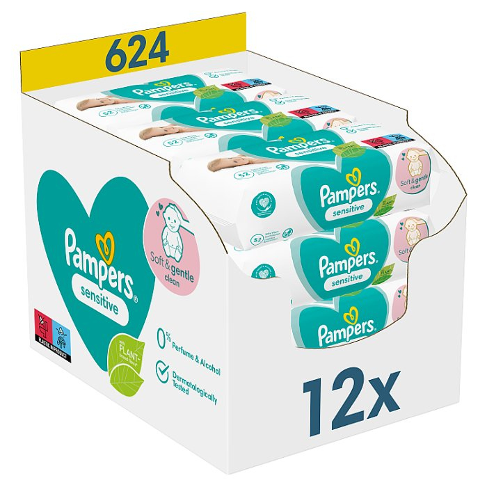 chusteczki pampers sensitive 52 szt