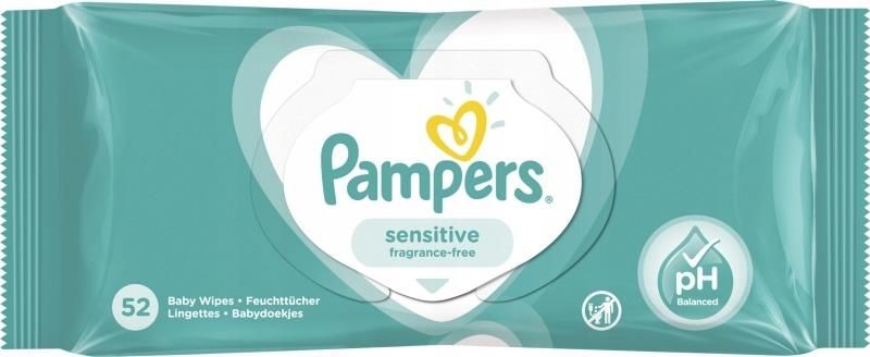 chusteczki pampers sensitive fragrance free