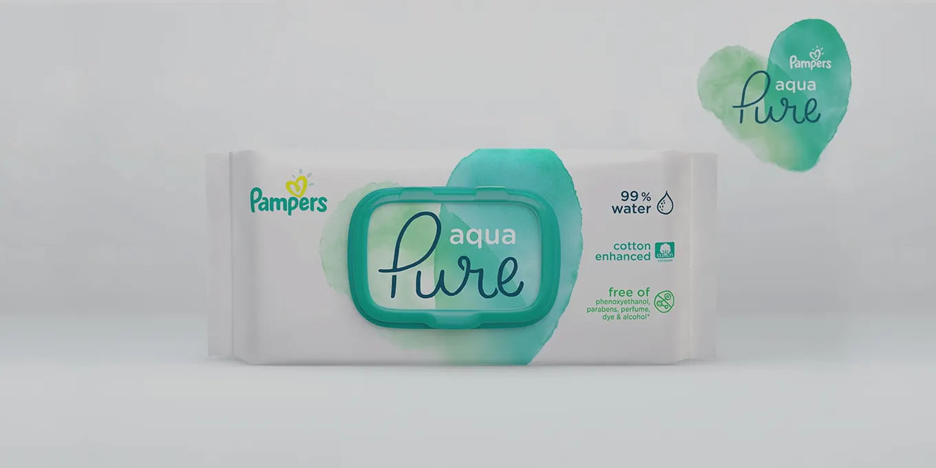 pampers water