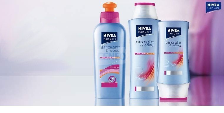 szampon prostujący włosy nivea