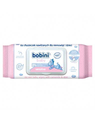 chusteczki nawilżane bobini sensitive