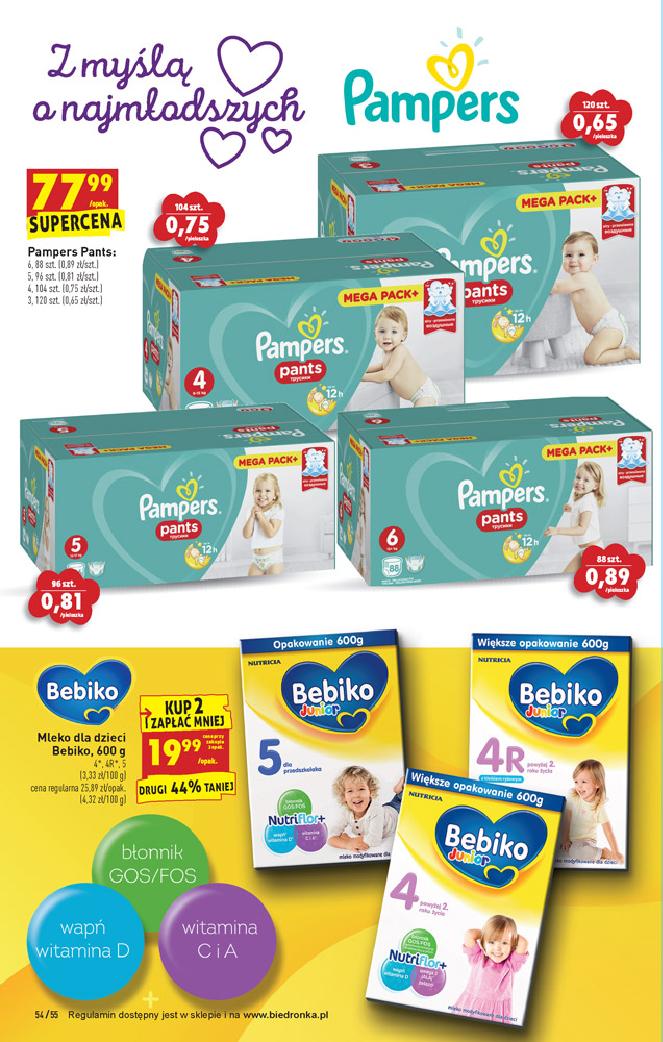 biedronka pampers 2019