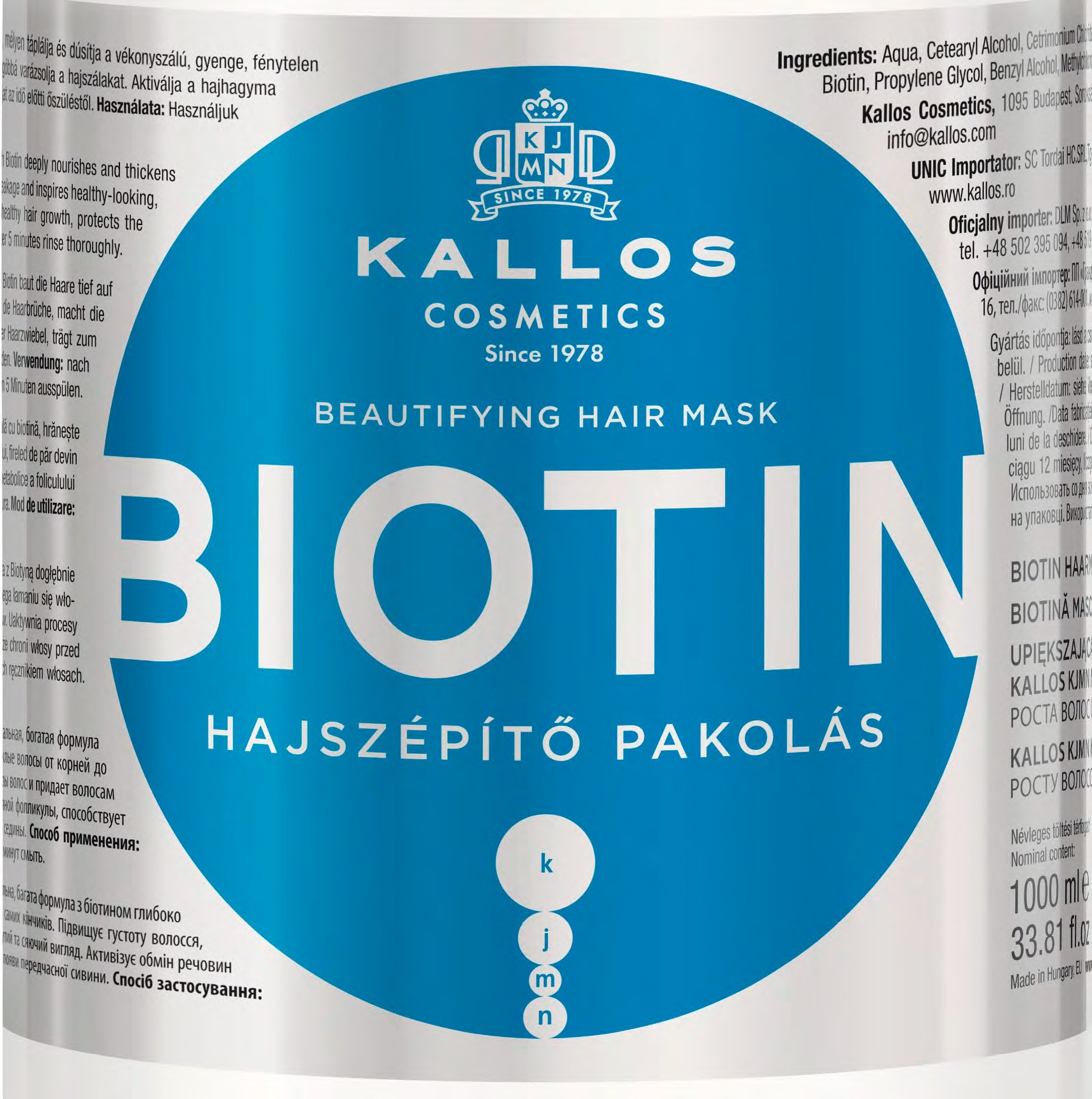 kallos biotin szampon maska allegro