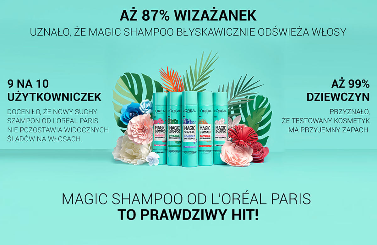 wizaz szampon suchy loreal magic rose