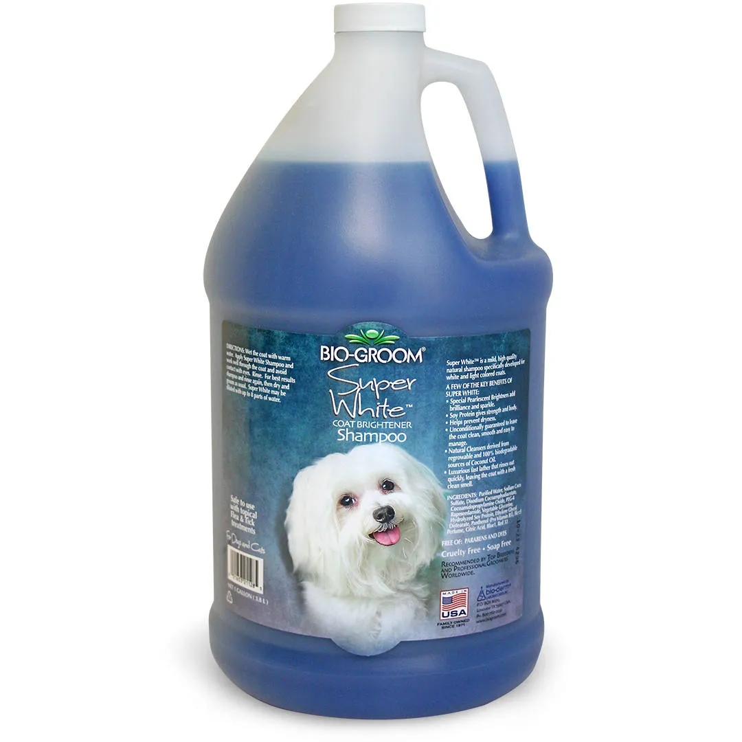 bio-groom super white 355 ml szampon rozjaśniający biały kolor