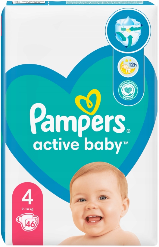 pampers pieluszki active baby 4