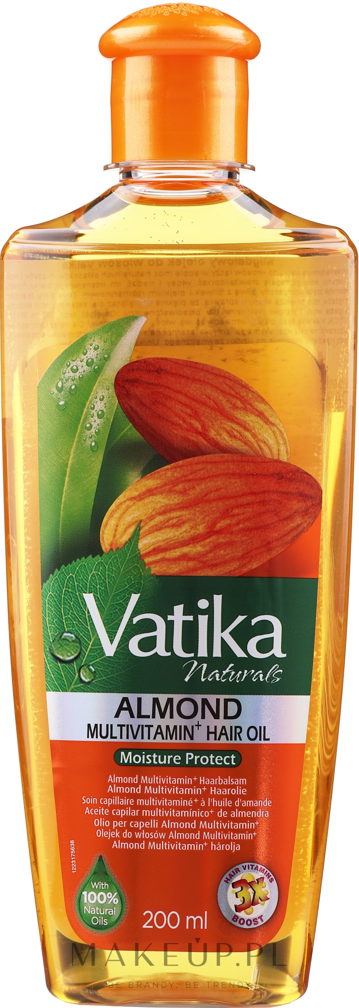 dabur vatika olej olejek do włosów migdałowy 200ml