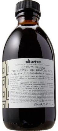 davines alchemic chocolate szampon do włosów ciemnobrązowych i czarnych