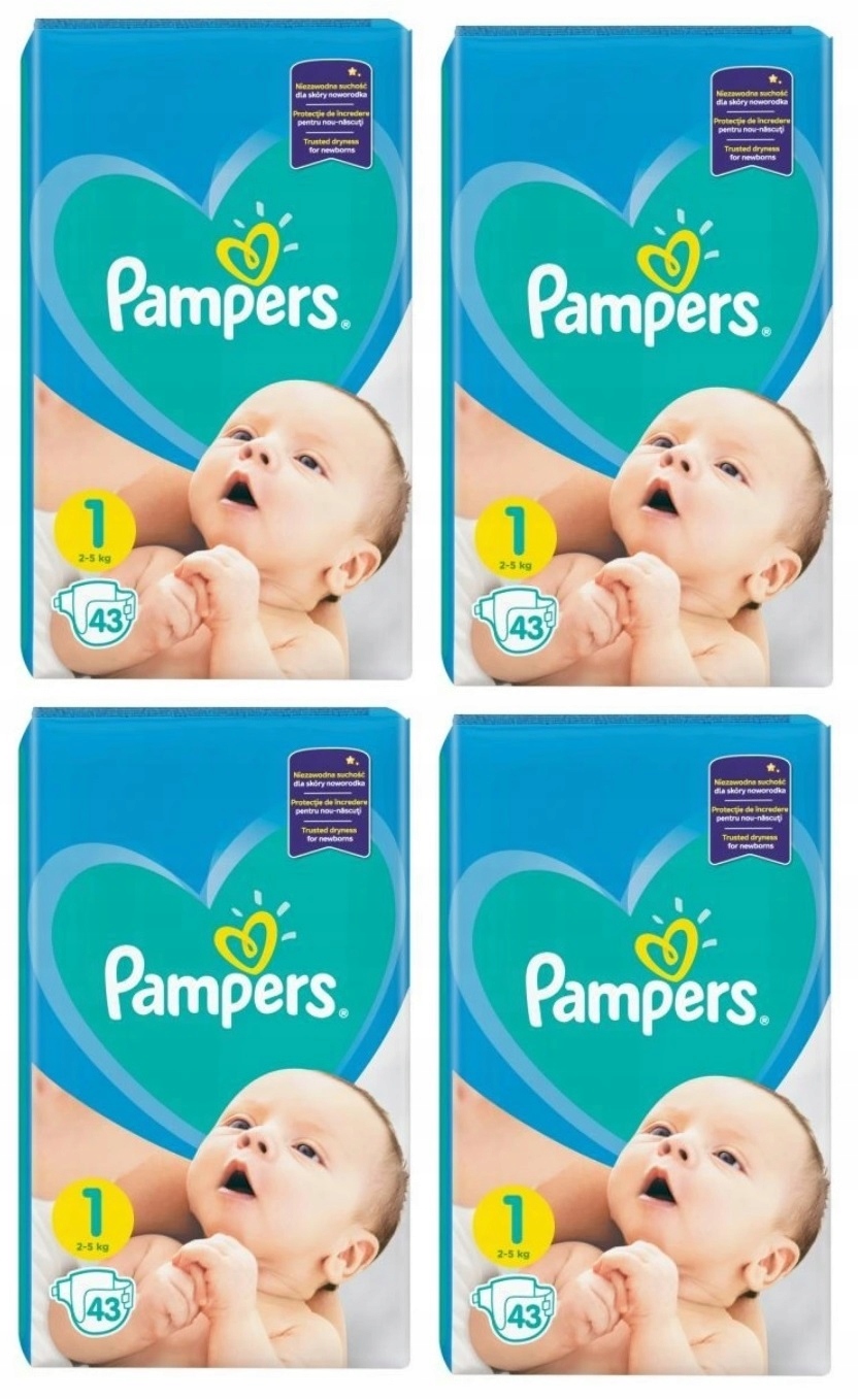 pampers pieluchy new baby 1 43 szt.