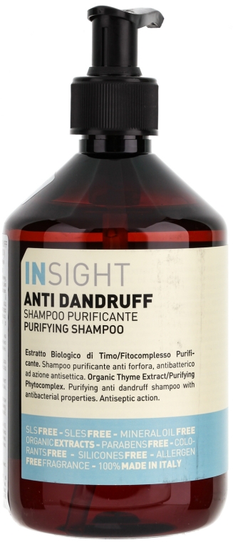 anti dandruff shampoo szampon przeciwłupieżowy insight 500 ml