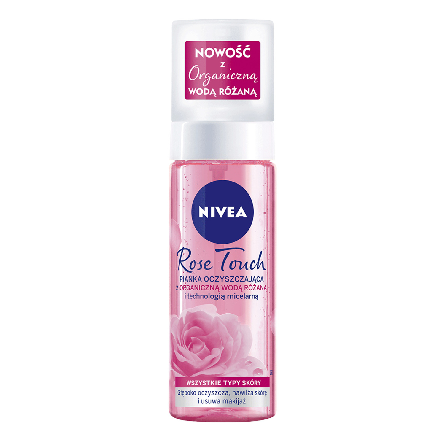 nivea pianka do mycia twarzy z pompką