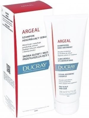 ducray argeal szampon absorbujący sebum do włosów przetłuszczających się 200ml