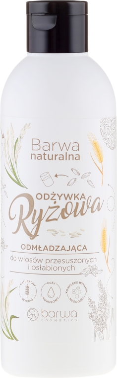 odżywka do włosów ryżowa naturalna w tubce białe opkowanie