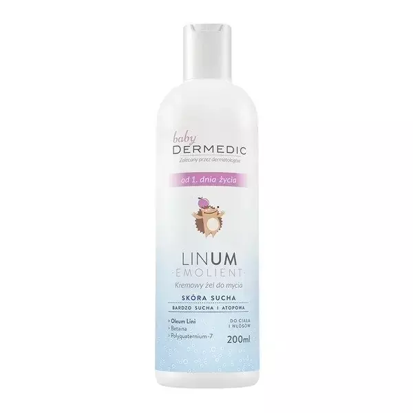 dermedic linum emolient szampon 200 ml skład