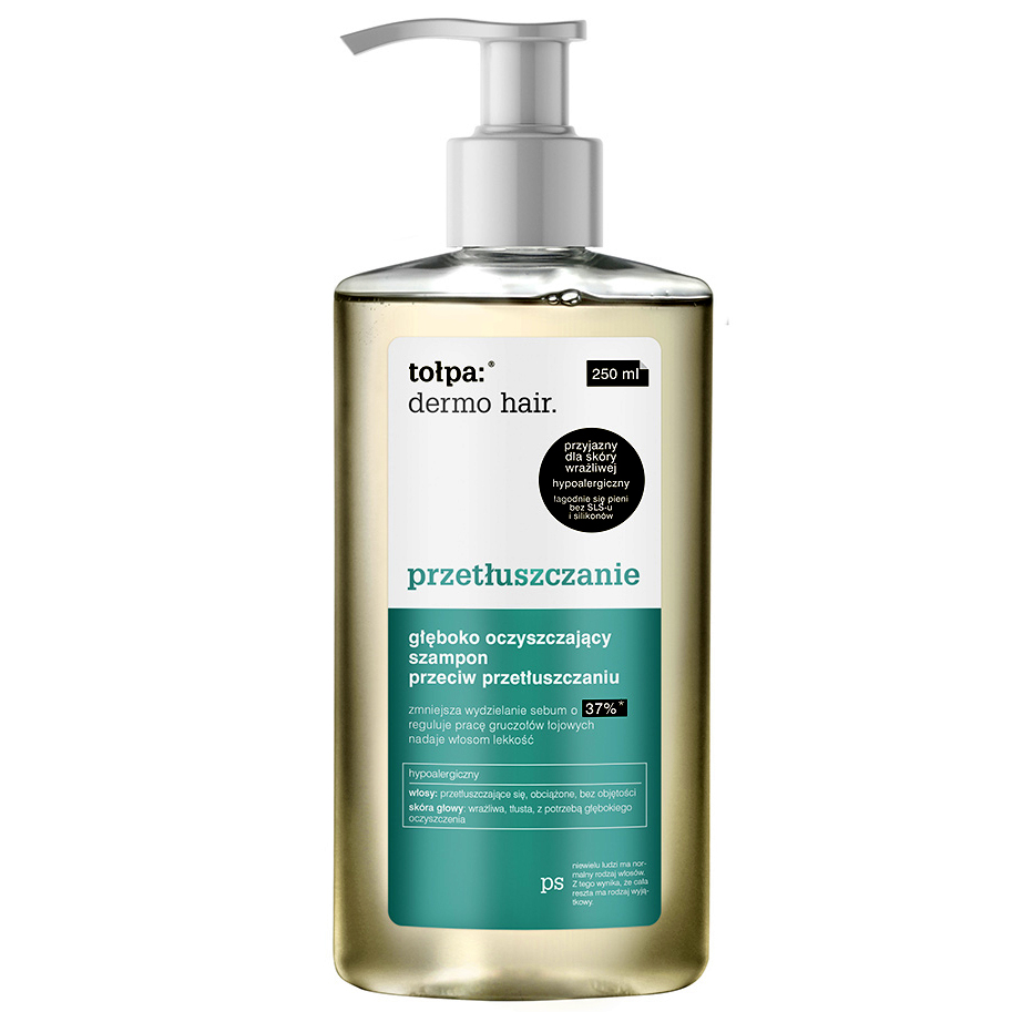 dermo hair głęboko oczyszczający szampon przeciw przetłuszczaniu 250 ml rosmann