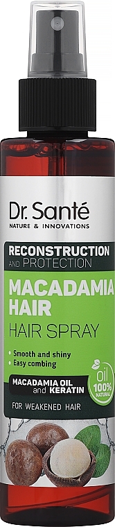 dr sante macadamia hair olejek do włosów odbudowa wizaz