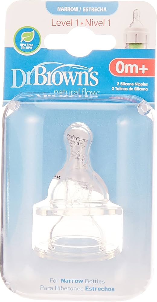 Dr.Browns 302 Silicone nipple for bottles 0m+