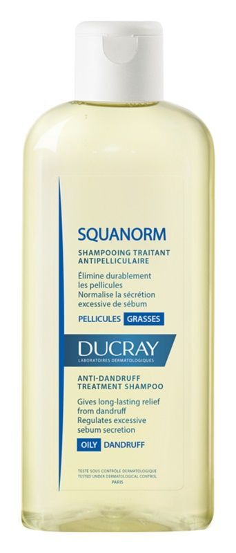 ducray squanorm szampon przeciwłupieżowy łupież tłusty 200ml