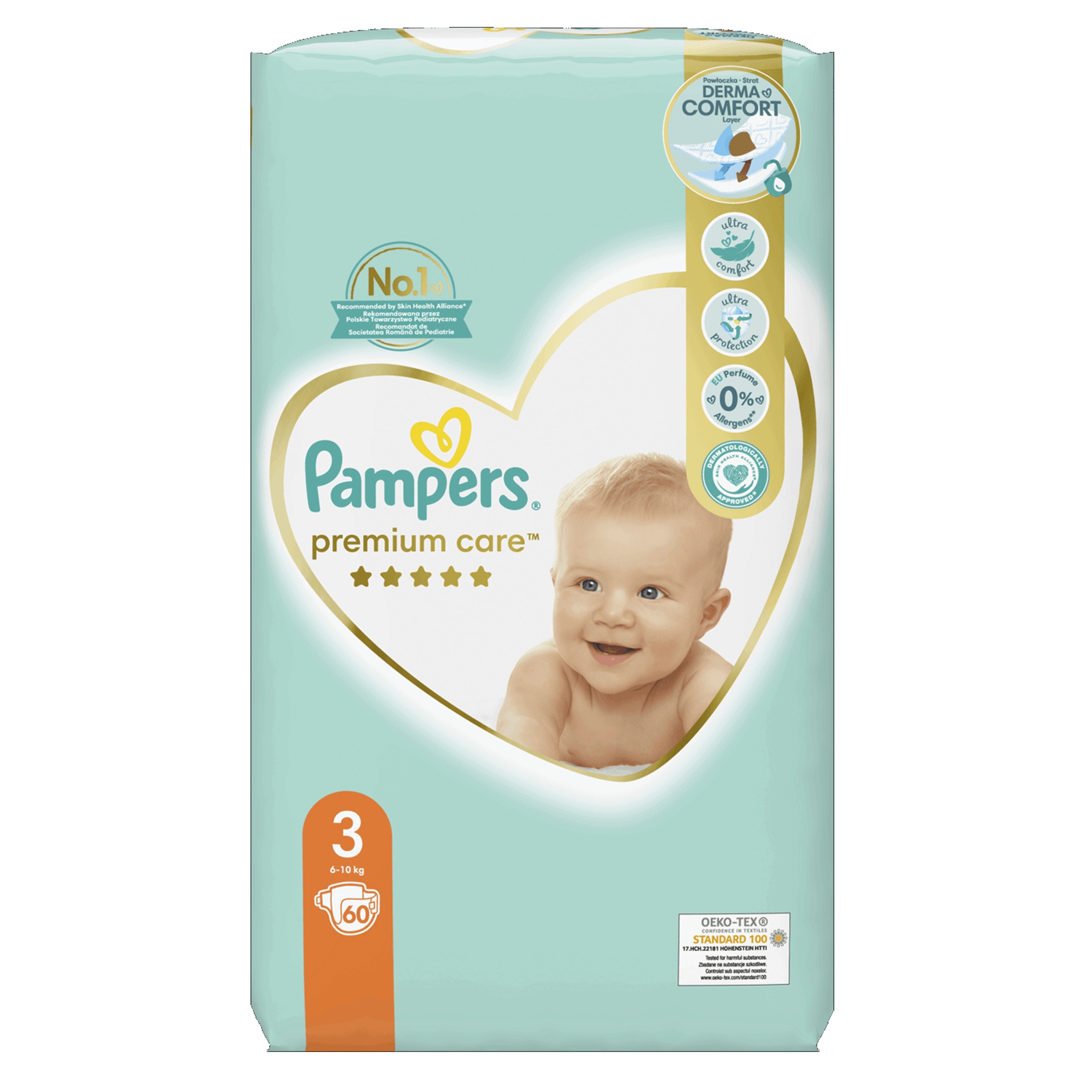 10 sztuk pampers premium care rozmiar