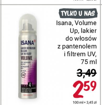 isana lakier do włosów 75 ml