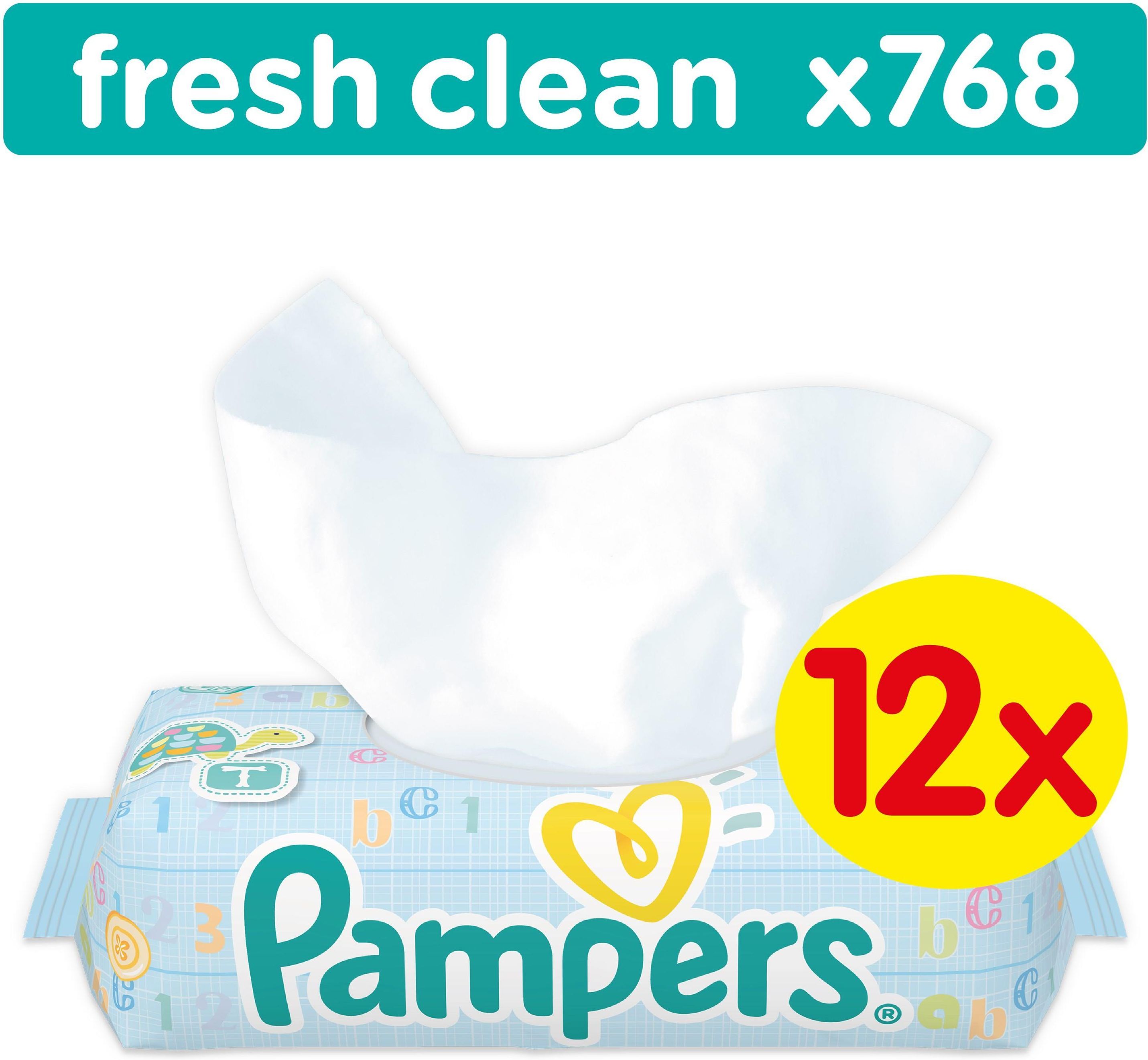 chusteczki pampers fresh clean 12x64