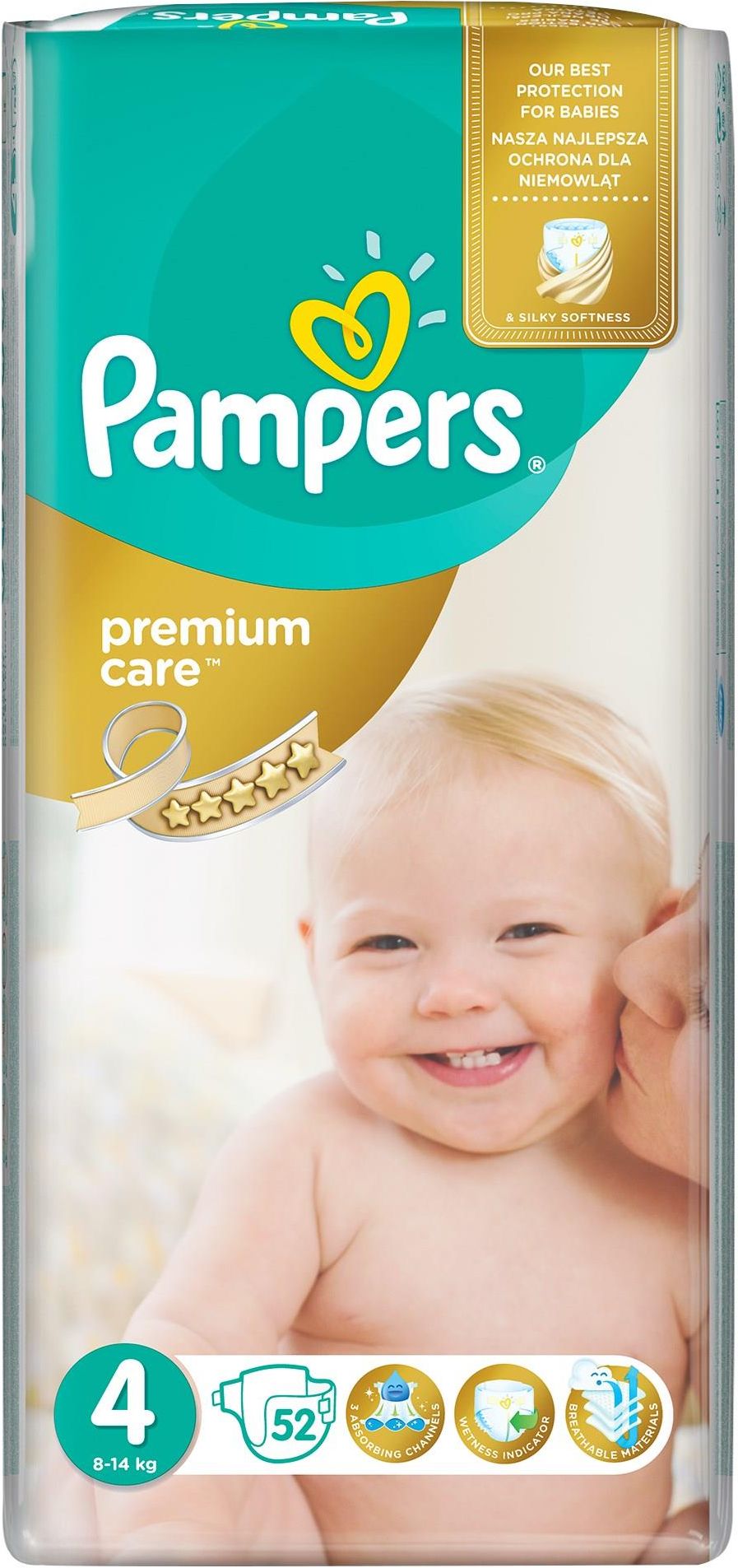 pieluchy pampers 4 52 waga