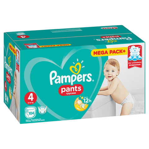 pampers pants 4 mega box maxi 104szt