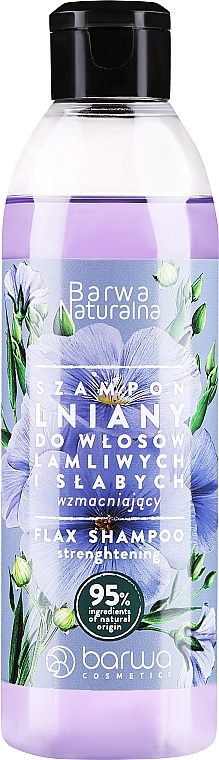 barwa wzmacniający szampon lniany