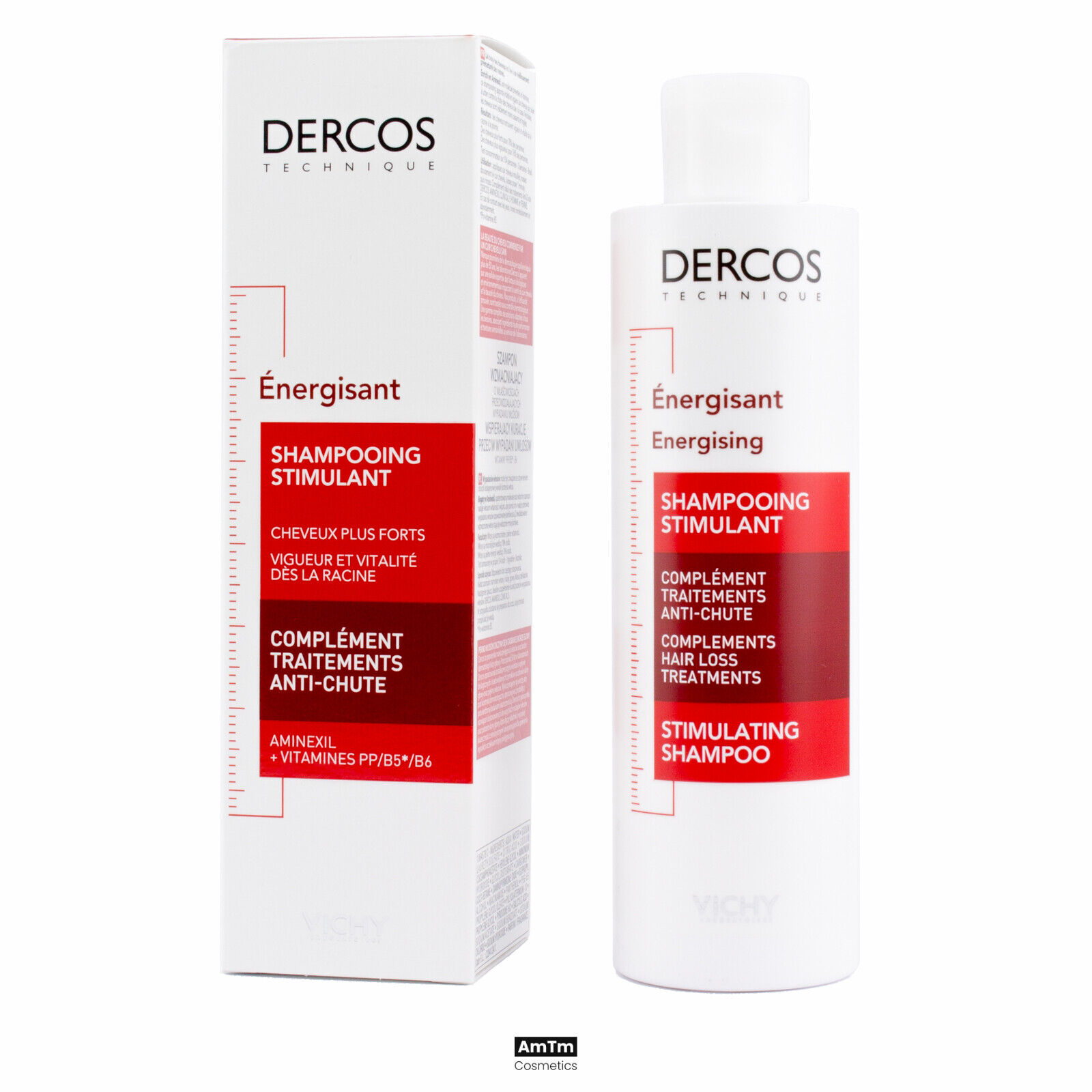 szampon vichy dercos technique energisant shampooing complement anti-chute