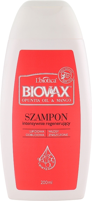 biovax szampon opuntia oil & mango