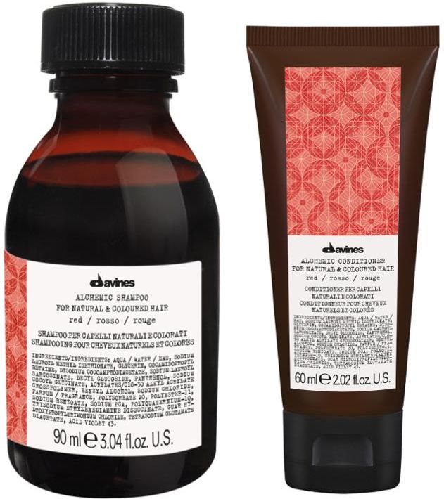 davines alchemic copper odżywka do włosów czerwonych red