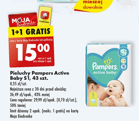 pampers new baby dry 1 biedronka