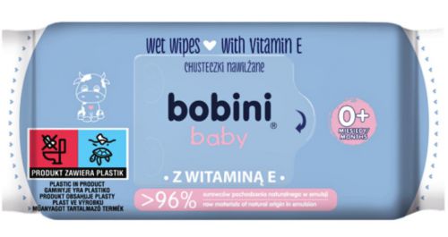 bobini baby chusteczki nawilżane z witaminą e 70sz