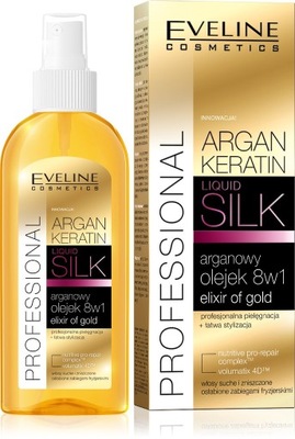 eveline argan keratin liquid silk szampon do włosów 8w1