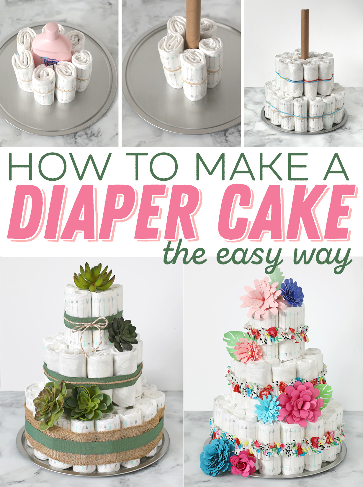 pampers cake diy