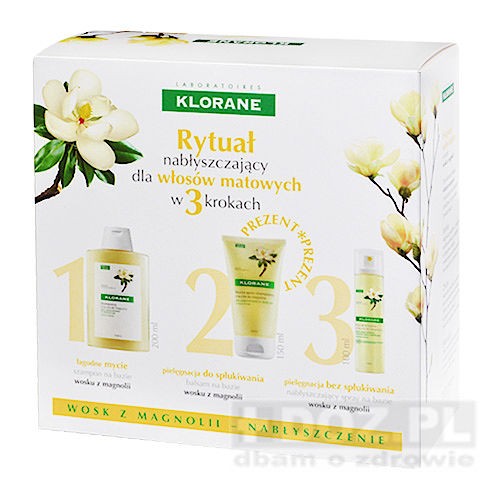 klorane szampon na bazie wosku z magnolii 200 ml doz