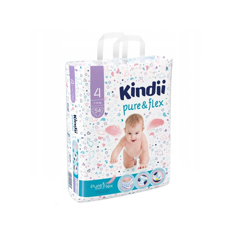 kindii pure&flex pieluchy maxi rozmiar 4