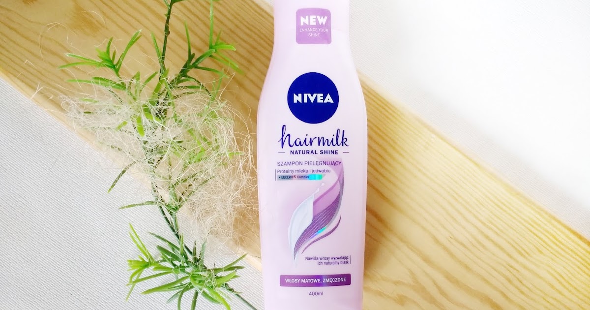 nivea hairmilk szampon pielęgnujący włosy matowe zmęczone natural shine