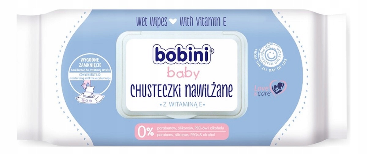 bobini baby chusteczki nawilżane 70 szt