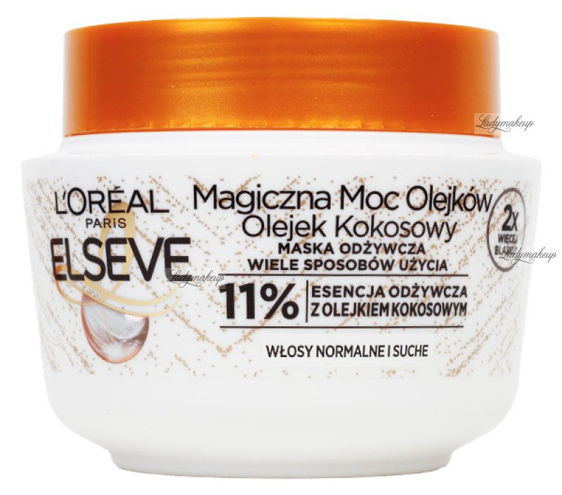 loreal maska do włosów magiczna moc olejek kokosowy nowość