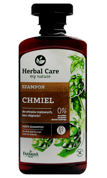 farmona herbal care szampon chmiel do włosów matowych bez objętości